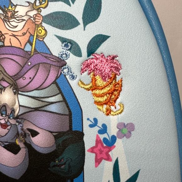 New Loungefly Disney Princess Series Little Mermaid Stain Glass Backpack NWT - Picture 2 of 16